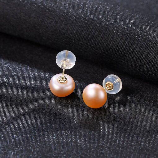 18k-Stud-Earrings-Freshwater-Pearl-Jewelry-For-Women-5