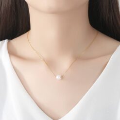 8-9mm-Japan-Akoya-Pearl-18K-Yellow-Gold-Pendant-Chain-Necklace-1