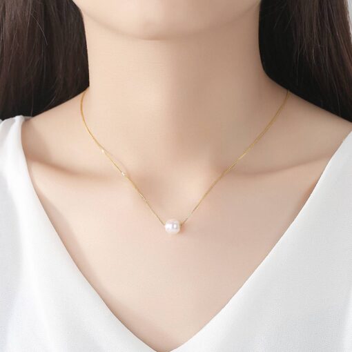 8-9mm-Japan-Akoya-Pearl-18K-Yellow-Gold-Pendant-Chain-Necklace-1