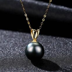 Elegant-Natural-Pearl-18K-Gold-Luxulry-Pendant-Necklace-13