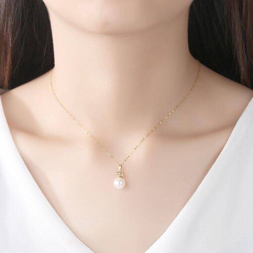 Japanese-Akoya-Sea-Pearl-Luxury-Crown-18K-Gold-Pendant-Necklace-2