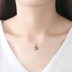 Japanese Akoya Sea Pearl Pendant Necklace 18K Gold Jewelry 2