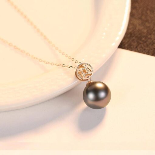 Japanese Akoya Sea Pearl Pendant Necklace 18K Gold Lucy Jewelry